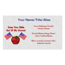 REPUBLICAN MOLESTORS BUSINESS CARD