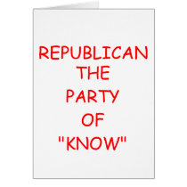REPUBLICAN party of know cards