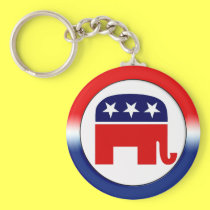 Republican Party Symbol keychains