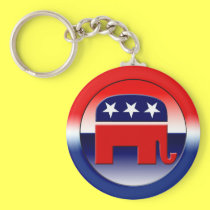Republican Party Symbol keychains