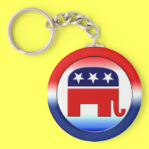 Republican Party Symbol keychains