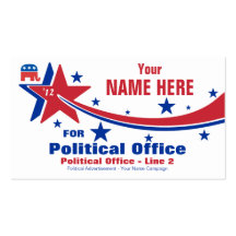 Republican Political Election Campaign Business Card