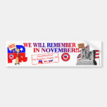 Republican Remember In November Anti ObamaCare Bumper Sticker