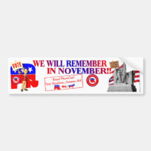 Republican Remember In November Anti ObamaCare Bumper Sticker