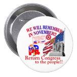 Republican Remember In November Anti ObamaCare Pinback Button