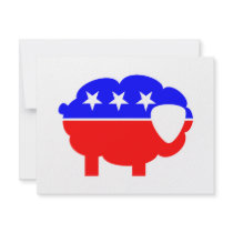 Republican Sheep Custom Invites