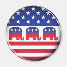 Republican vote button - Magnet