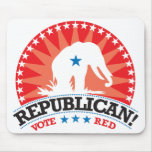 Republican! Vote Red! Mouse Mat
