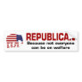 Republican Welfare Sticker Bumper Sticker