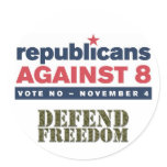Republicans Against 8 Stickers