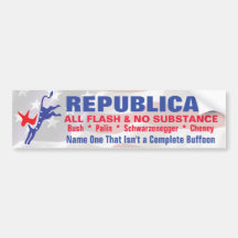 Republicans - All Flash and No Subsance Bumper Sticker