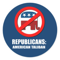 Republicans - American Taliban Round Stickers