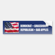 Republicans are Bad Apples Bumper Sticker