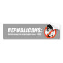 Republicans - Celebrating fat and stupid Bumper Sticker