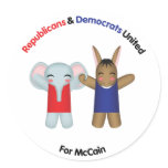 Republicans & Democrats United Sticker