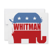 Republicans for Whitman Custom Invitation