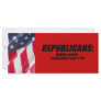 Republicans - Helping Greedy Corporations Personalized Rack Card