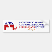 Republicans Unite Bumper Sticker