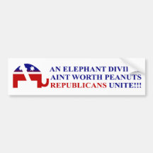 Republicans Unite Bumper Sticker