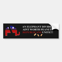 Republicans Unite Bumper Sticker