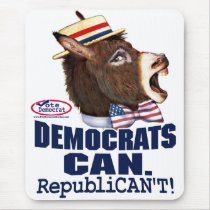 Republican't Donkey Head Mousepad 