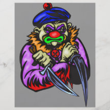 Repulsive Evil Clown Flyer Design