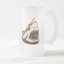 Requin avec un Frickin à rayon laser Mugs À Café
