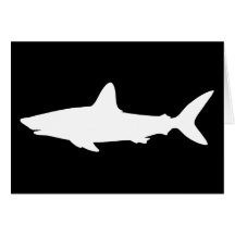 Requin de natation carte de vœux