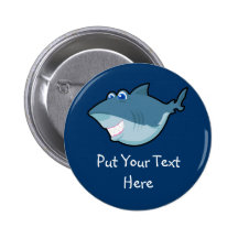 Requin mignon Keychain et bouton Badge