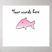Requin rose affiches