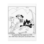 Rescue Dog Knows CPR postcards