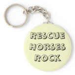 Rescue Horses Rock Keyring Keychains