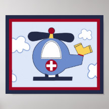 Rescue Vehicle #3 Helicopter Poster/Print