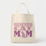 Rescued Cat Mom Tote Bag