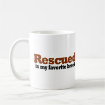 Rescued Is My Favourite Breed Mugs