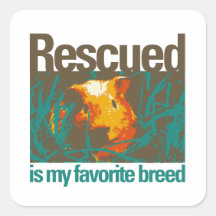 Rescued is my favourite Breed, Sticker