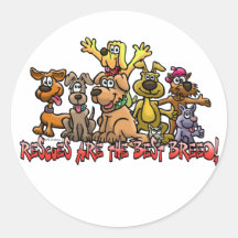 RESCUES ARE THE BEST BREED STICKER