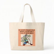research  joke tote bag