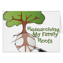 Researching my Family Roots Greeting Cards