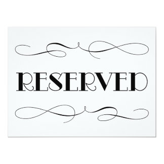Reserved Seats Cards, Photocards, Invitations & More