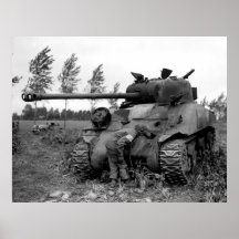 Réservoir britannique de luciole de KIA de 2ÈME GU Affiche