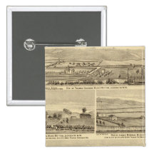 Residence and store of William M Roberts Pinback Button