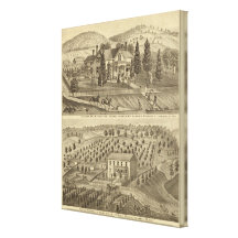 Residence of AP Howard Hancock Stretched Canvas Prints