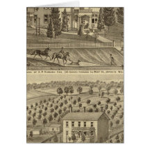 Residence of AP Howard Hancock Greeting Card