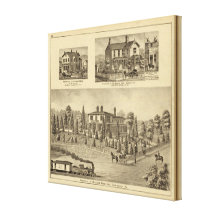 Residence of William Reed , Sewickley Canvas Print