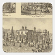 Residence of William Reed , Sewickley Square Sticker