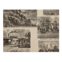 Residences and Factory in Minnesota Postcard