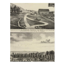Residences of Pierce and Cooper, Kansas Post Cards