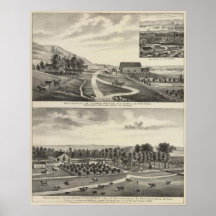 Residences of Pierce and Cooper, Kansas Posters