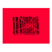 Resist Conformity Postcards
